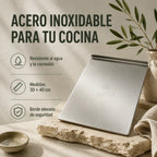Tabla en acero inoxidable 30x40 Suma